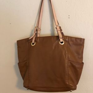Michael Kors Tan Leather Tote Shoulder Bag